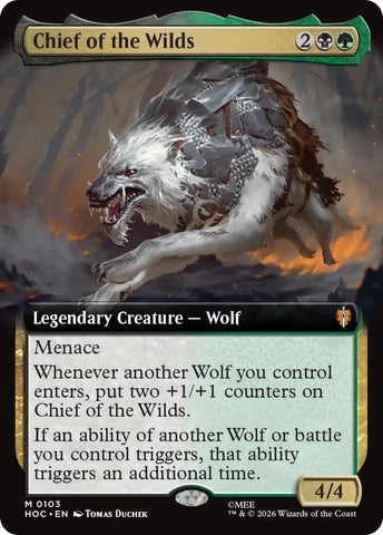 Image for Chief of the Wilds (Extended Art) (103) (The Hobbit: Eternal-Legal) (HOC) - Magic: The Gathering