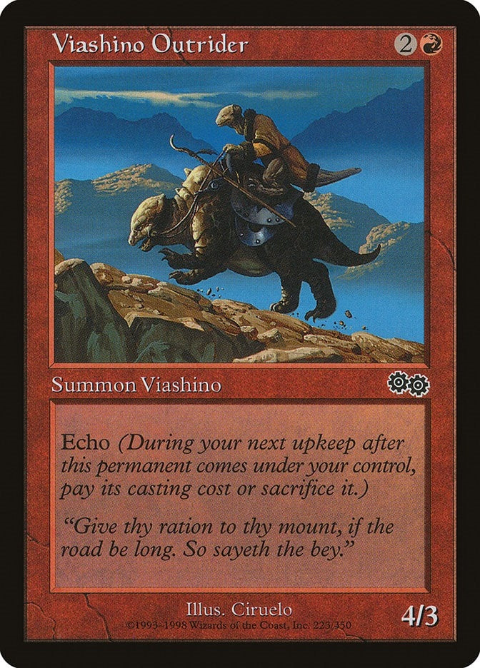 Image for Viashino Outrider (223) [Urza's Saga]