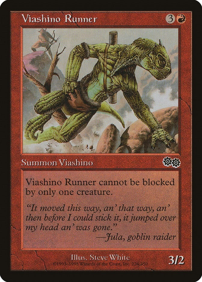Image for Viashino Runner (224) [Urza's Saga]
