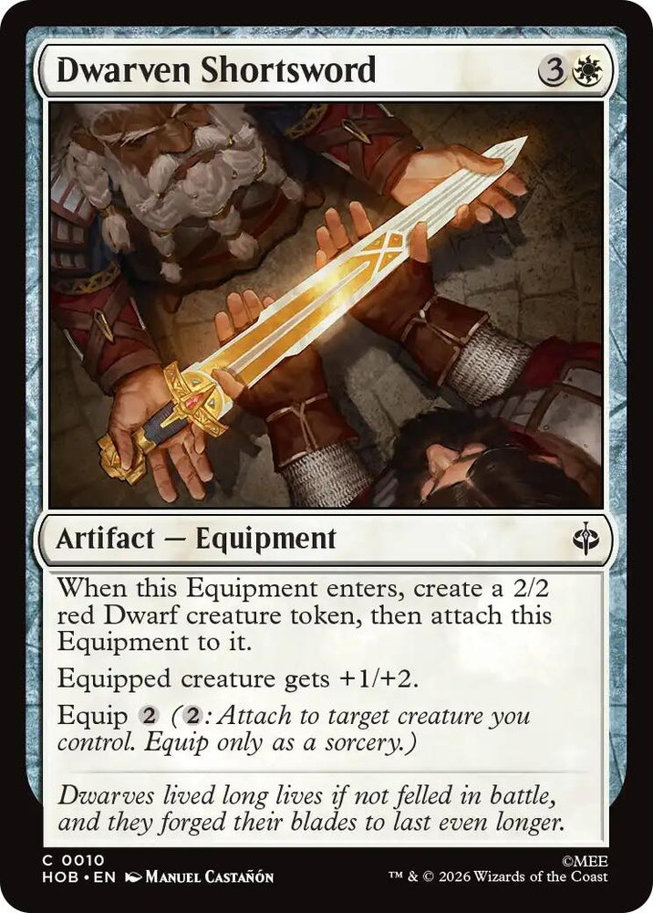 Image for Dwarven Shortsword (10) (The Hobbit) (HOB) - Magic: The Gathering