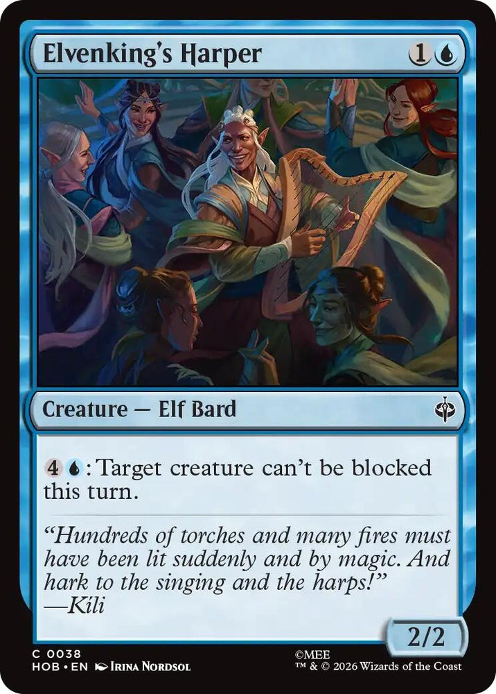 Image for Elvenking's Harper (38) (The Hobbit) (HOB) - Magic: The Gathering