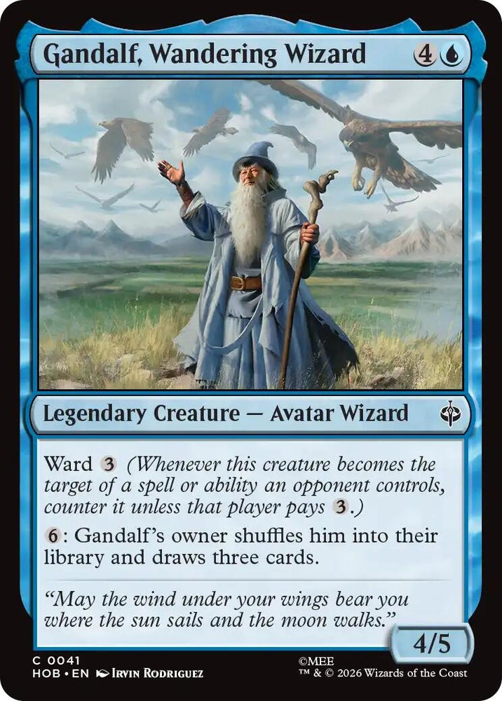 Image for Gandalf, Wandering Wizard (41) (The Hobbit) (HOB) - Magic: The Gathering