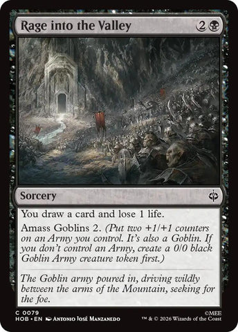 Image for Rage into the Valley (79) (The Hobbit) (HOB) - Magic: The Gathering