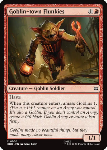 Image for Goblin-town Flunkies (100) (The Hobbit) (HOB) - Magic: The Gathering