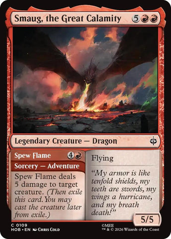 Image for Smaug, the Great Calamity (109) (The Hobbit) (HOB) - Magic: The Gathering