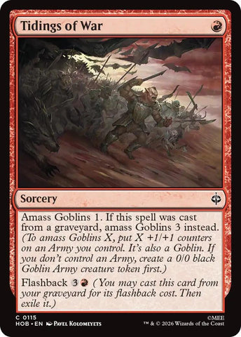 Image for Tidings of War (115) (The Hobbit) (HOB) - Magic: The Gathering