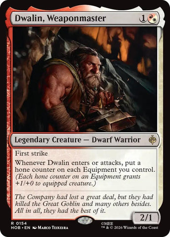 Image for Dwalin, Weaponmaster (154) (The Hobbit) (HOB) - Magic: The Gathering