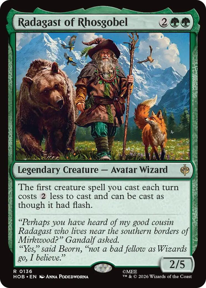 Image for Radagast of Rhosgobel (136) (The Hobbit) (HOB) - Magic: The Gathering