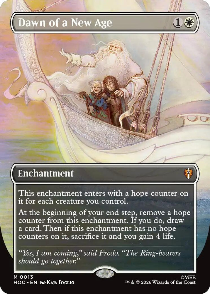 Image for Dawn of a New Age (Borderless) (13) (The Hobbit: Eternal-Legal) (HOC) - Magic: The Gathering