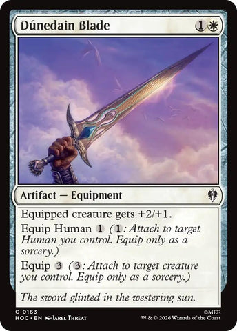 Image for Dunedain Blade (163) (The Hobbit: Eternal-Legal) (HOC) - Magic: The Gathering