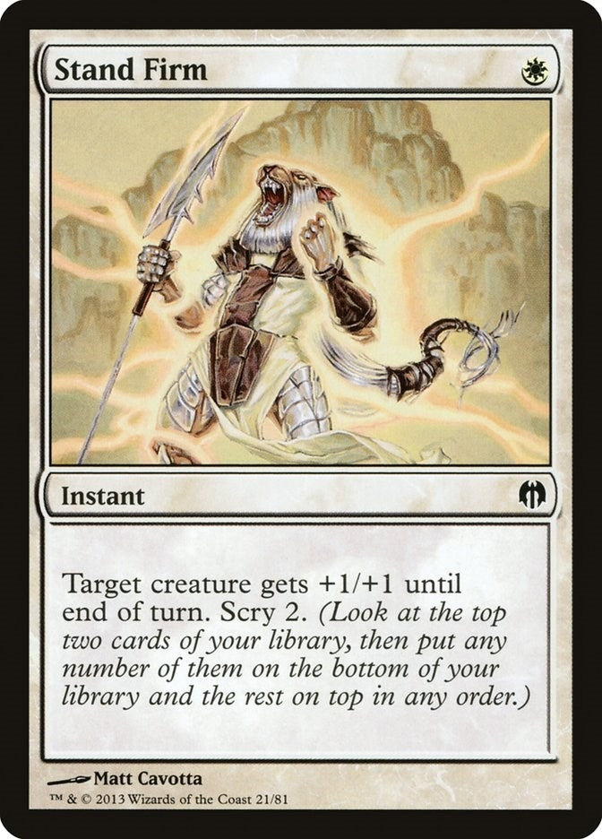 Image for Stand Firm (21) [Duel Decks: Heroes vs. Monsters]