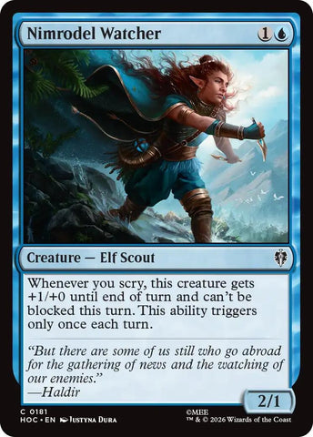 Image for Nimrodel Watcher (181) (The Hobbit: Eternal-Legal) (HOC) - Magic: The Gathering