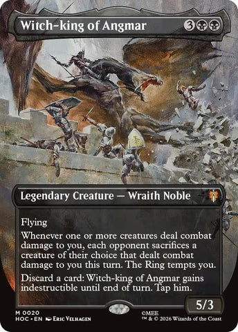 Image for Witch-king of Angmar (Borderless) (20) (The Hobbit: Eternal-Legal) (HOC) - Magic: The Gathering
