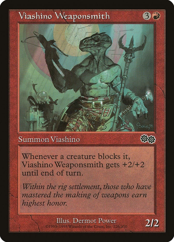 Image for Viashino Weaponsmith (226) [Urza's Saga]