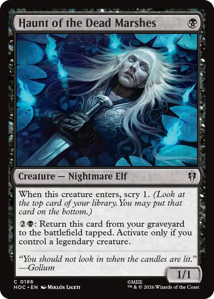 Image for Haunt of the Dead Marshes (186) (The Hobbit: Eternal-Legal) (HOC) - Magic: The Gathering