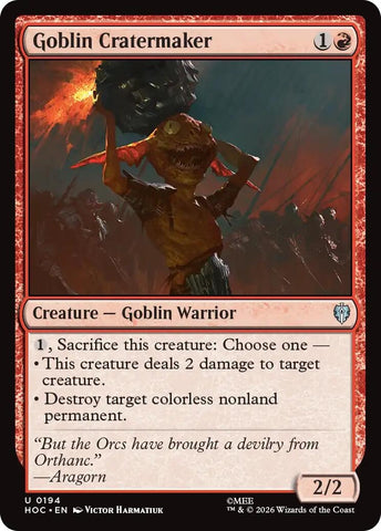 Image for Goblin Cratermaker (194) (The Hobbit: Eternal-Legal) (HOC) - Magic: The Gathering