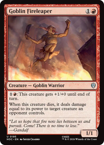 Image for Goblin Fireleaper (195) (The Hobbit: Eternal-Legal) (HOC) - Magic: The Gathering