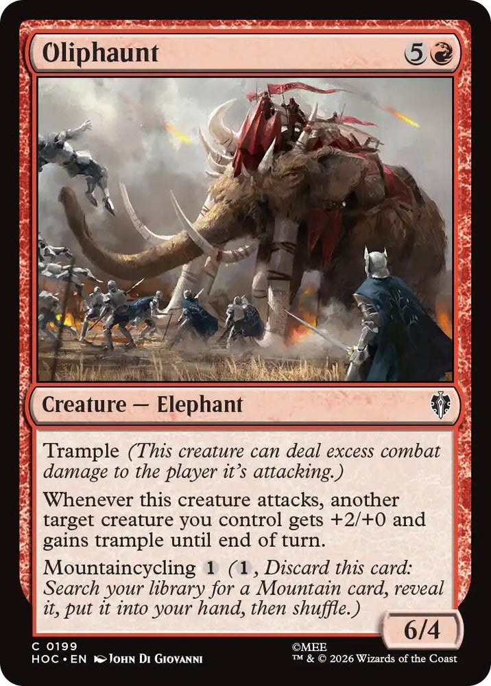 Image for Oliphaunt (199) (The Hobbit: Eternal-Legal) (HOC) - Magic: The Gathering