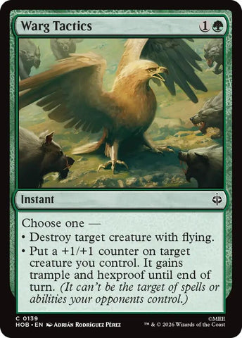 Image for Warg Tactics (139) (The Hobbit) (HOB) - Magic: The Gathering