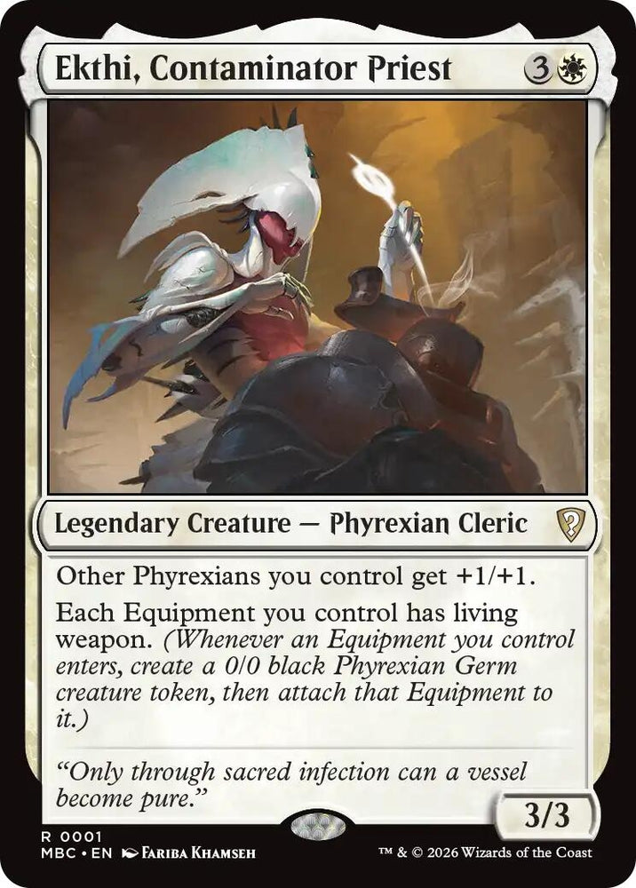 Image for Ekthi, Contaminator Priest (1) (Mystery Booster Commander Edition) (MBC) - Magic: The Gathering