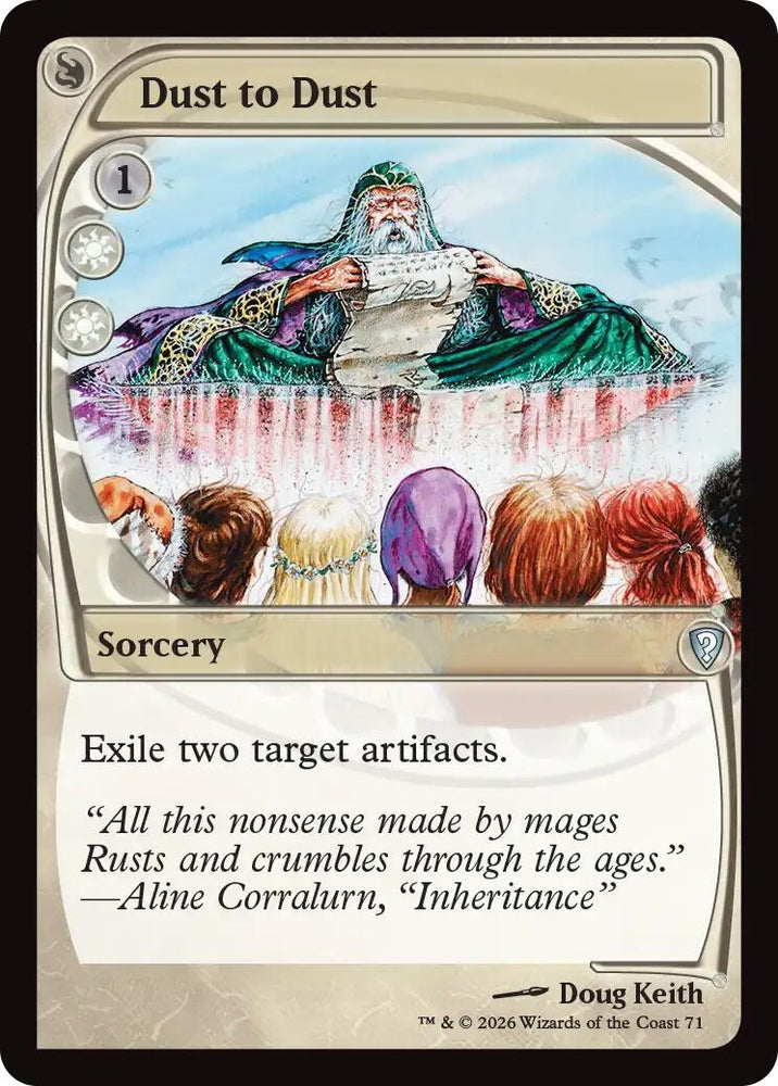 Image for Dust to Dust (Future Sight) (71) (Mystery Booster Commander Edition) (MBC) - Magic: The Gathering