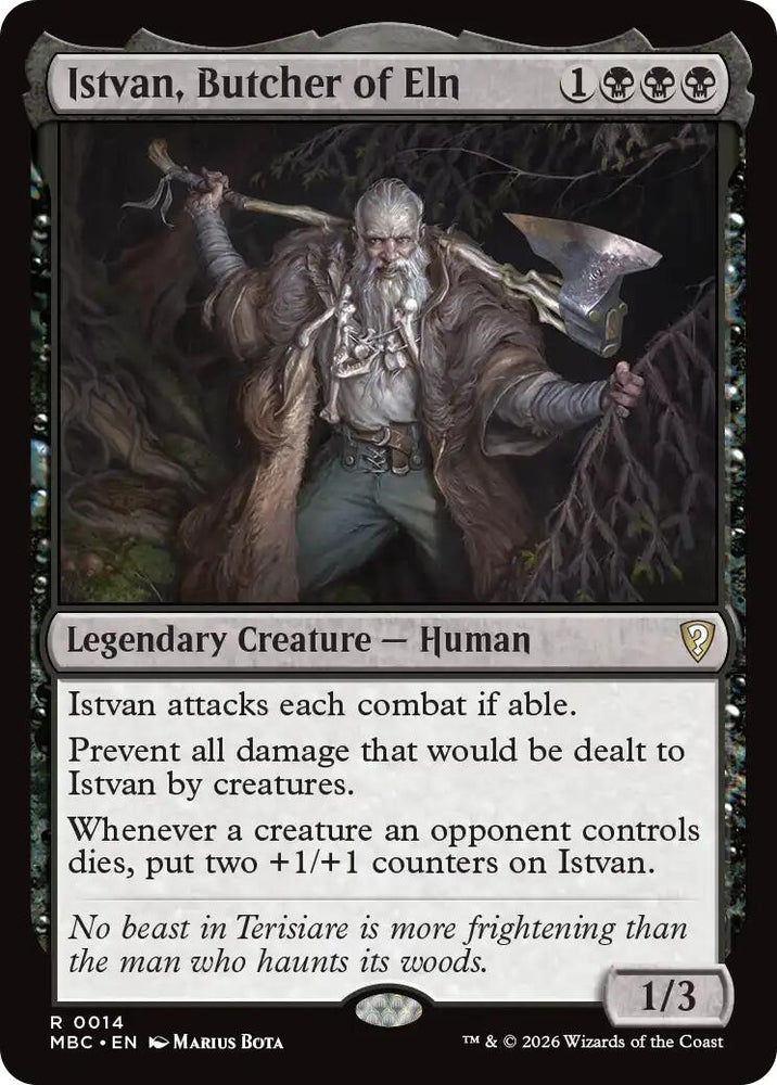 Image for Istvan, Butcher of Eln (14) (Mystery Booster Commander Edition) (MBC) - Magic: The Gathering