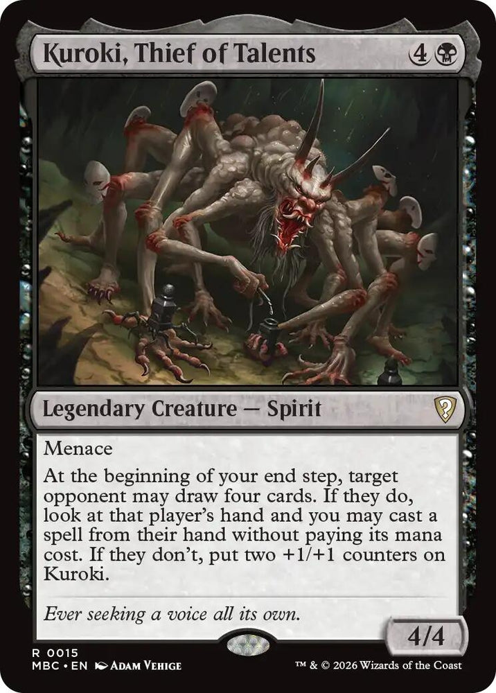 Image for Kuroki, Thief of Talents (15) (Mystery Booster Commander Edition) (MBC) - Magic: The Gathering