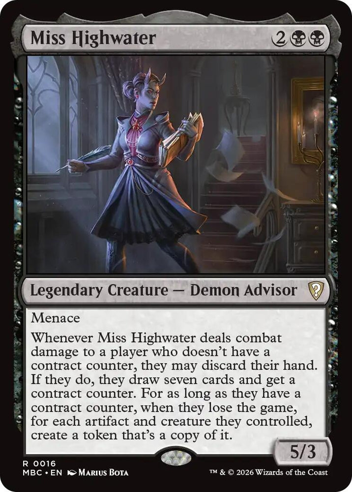 Image for Miss Highwater (16) (Mystery Booster Commander Edition) (MBC) - Magic: The Gathering