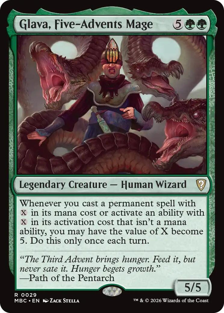 Image for Glava, Five-Advents Mage (29) (Mystery Booster Commander Edition) (MBC) - Magic: The Gathering