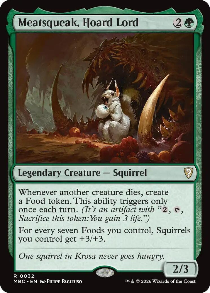 Image for Meatsqueak, Hoard Lord (32) (Mystery Booster Commander Edition) (MBC) - Magic: The Gathering