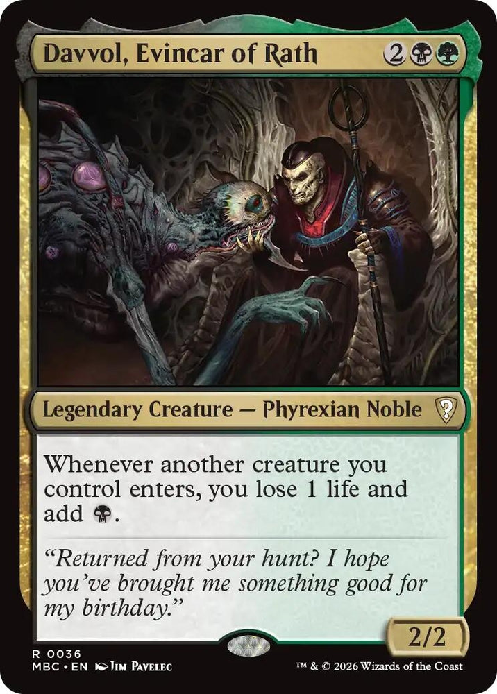 Image for Davvol, Evincar of Rath (36) (Mystery Booster Commander Edition) (MBC) - Magic: The Gathering