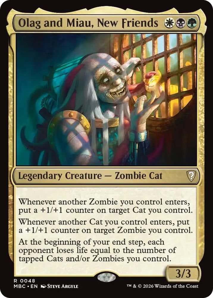 Image for Olag and Miau, New Friends (48) (Mystery Booster Commander Edition) (MBC) - Magic: The Gathering