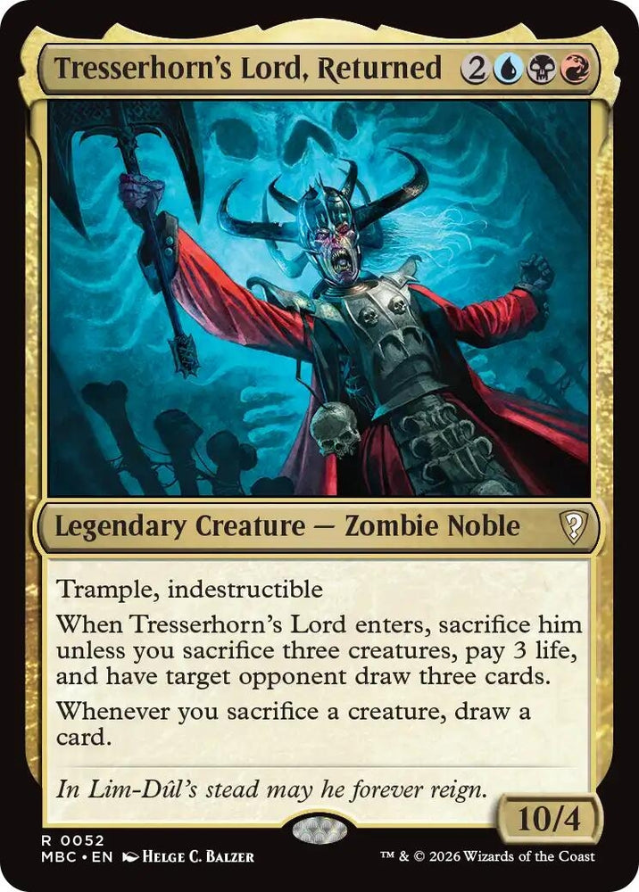 Image for Tresserhorn's Lord, Returned (52) (Mystery Booster Commander Edition) (MBC) - Magic: The Gathering