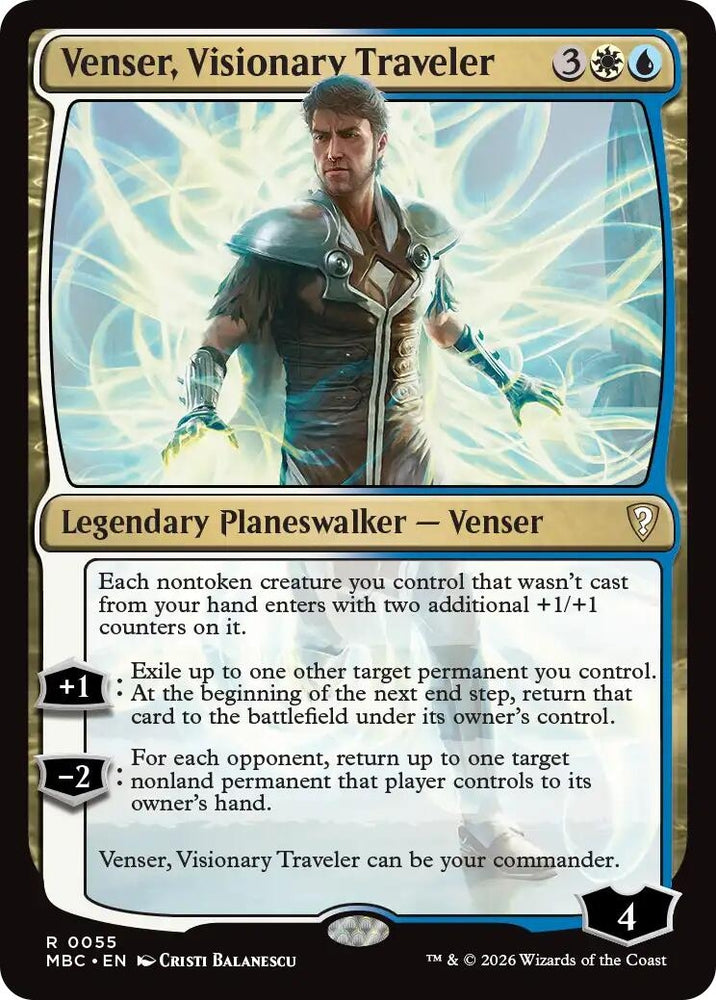 Image for Venser, Visionary Traveler (55) (Mystery Booster Commander Edition) (MBC) - Magic: The Gathering