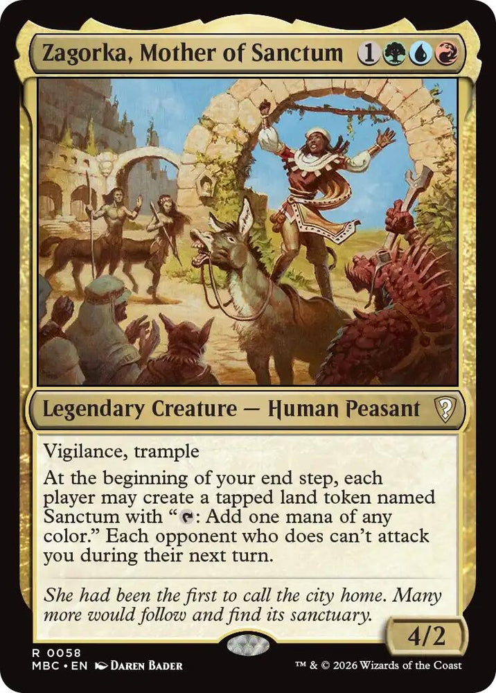 Image for Zagorka, Mother of Sanctum (58) (Mystery Booster Commander Edition) (MBC) - Magic: The Gathering