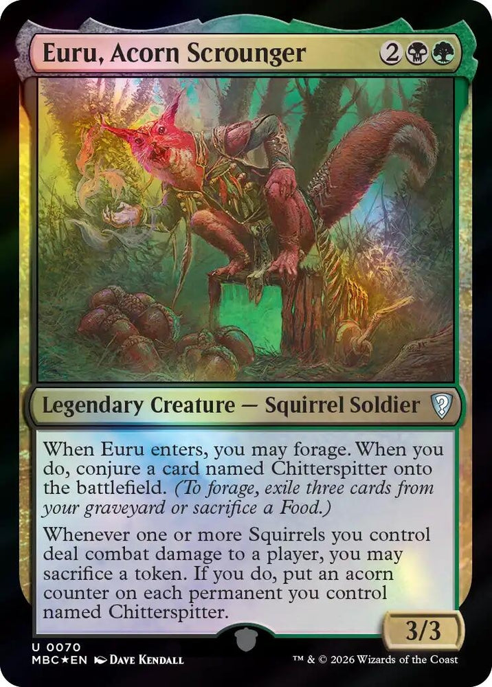 Image for Euru, Acorn Scrounger (70) (Mystery Booster Commander Edition) (MBC) - Magic: The Gathering