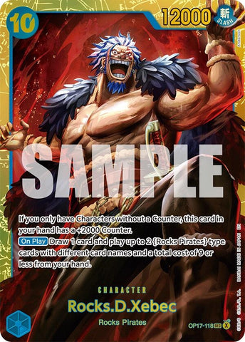 Image for Rocks.D.Xebec (118) (OP17-118) (The World's Strongest Warriors) (OP17) - One Piece Card Game