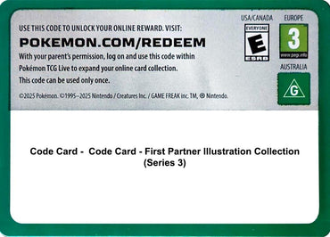 Image for Code Card - First Partner Illustration Collection (Series 3) (First Partner Collection 2026) - Pokemon