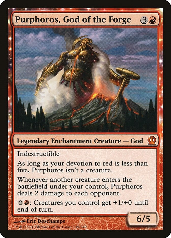 Image for Purphoros, God of the Forge (135) [Theros]