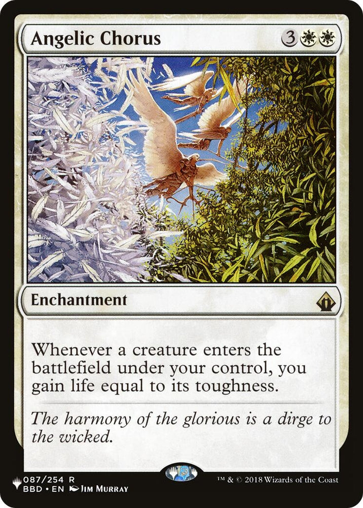 Image for Angelic Chorus (87) (The List Reprints) (LIST) - Magic: The Gathering