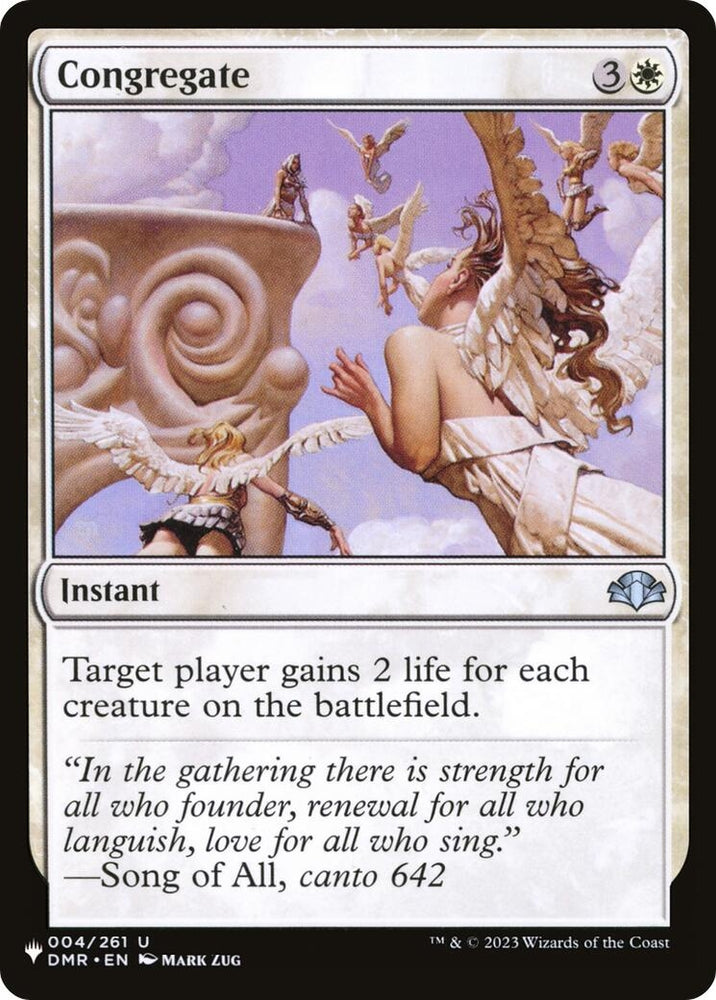 Image for Congregate (DMR) (4) (The List Reprints) (LIST) - Magic: The Gathering