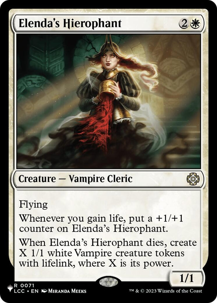 Image for Elenda's Hierophant (71) (The List Reprints) (LIST) - Magic: The Gathering
