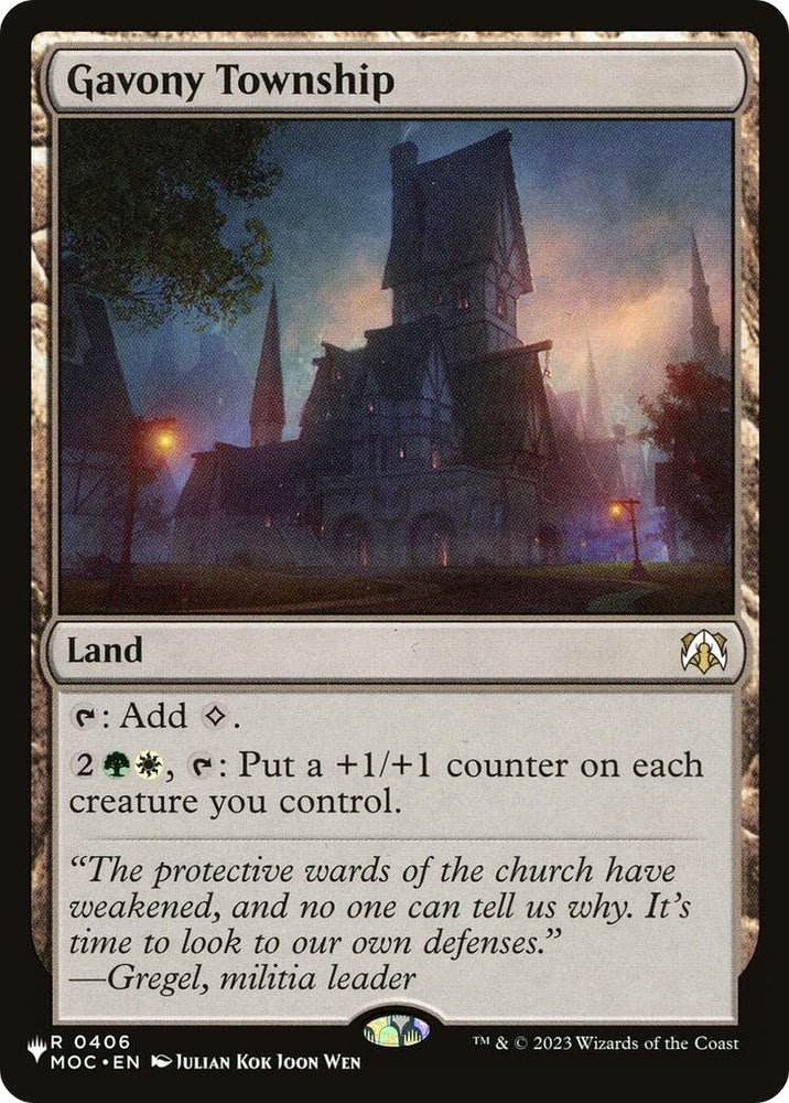 Image for Gavony Township (406) (The List Reprints) (LIST) - Magic: The Gathering