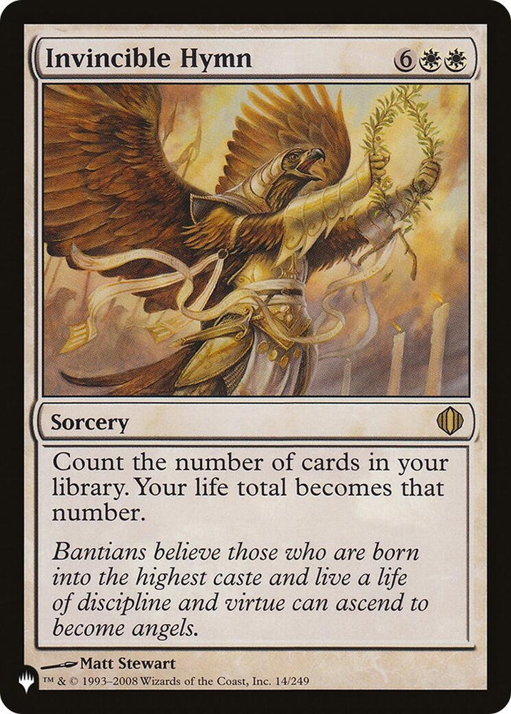 Image for Invincible Hymn (14) (The List Reprints) (LIST) - Magic: The Gathering