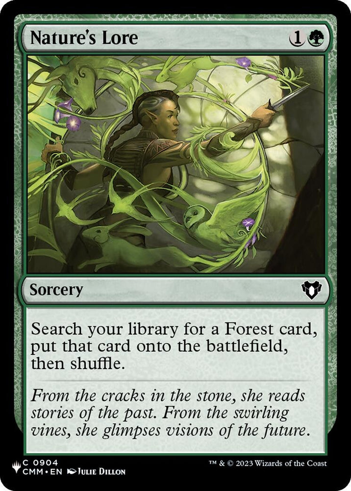 Image for Nature's Lore (CMM) (904) (The List Reprints) (LIST) - Magic: The Gathering