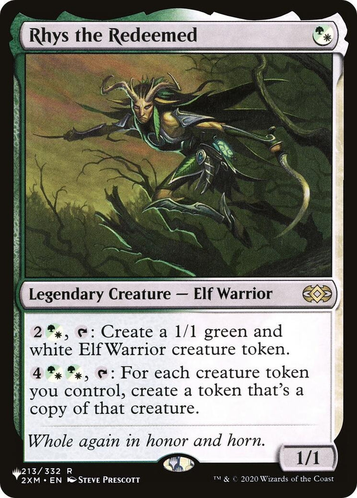 Image for Rhys the Redeemed (2XM) (213) (The List Reprints) (LIST) - Magic: The Gathering