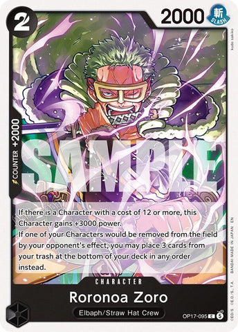 Image for Roronoa Zoro (095) (OP17-095) (The World's Strongest Warriors) (OP17) - One Piece Card Game