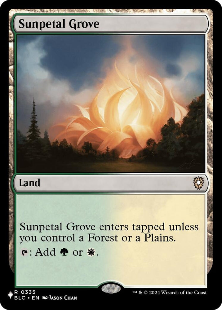 Image for Sunpetal Grove (BLC) (335) (The List Reprints) (LIST) - Magic: The Gathering