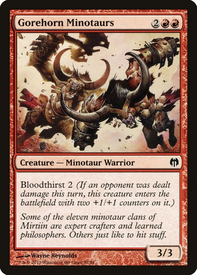 Image for Gorehorn Minotaurs (52) [Duel Decks: Heroes vs. Monsters]