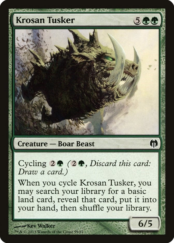 Image for Krosan Tusker (59) [Duel Decks: Heroes vs. Monsters]